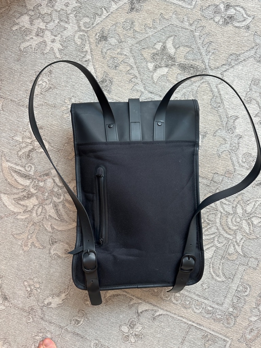 RAINS Black Backpack - Picture 2 of 5